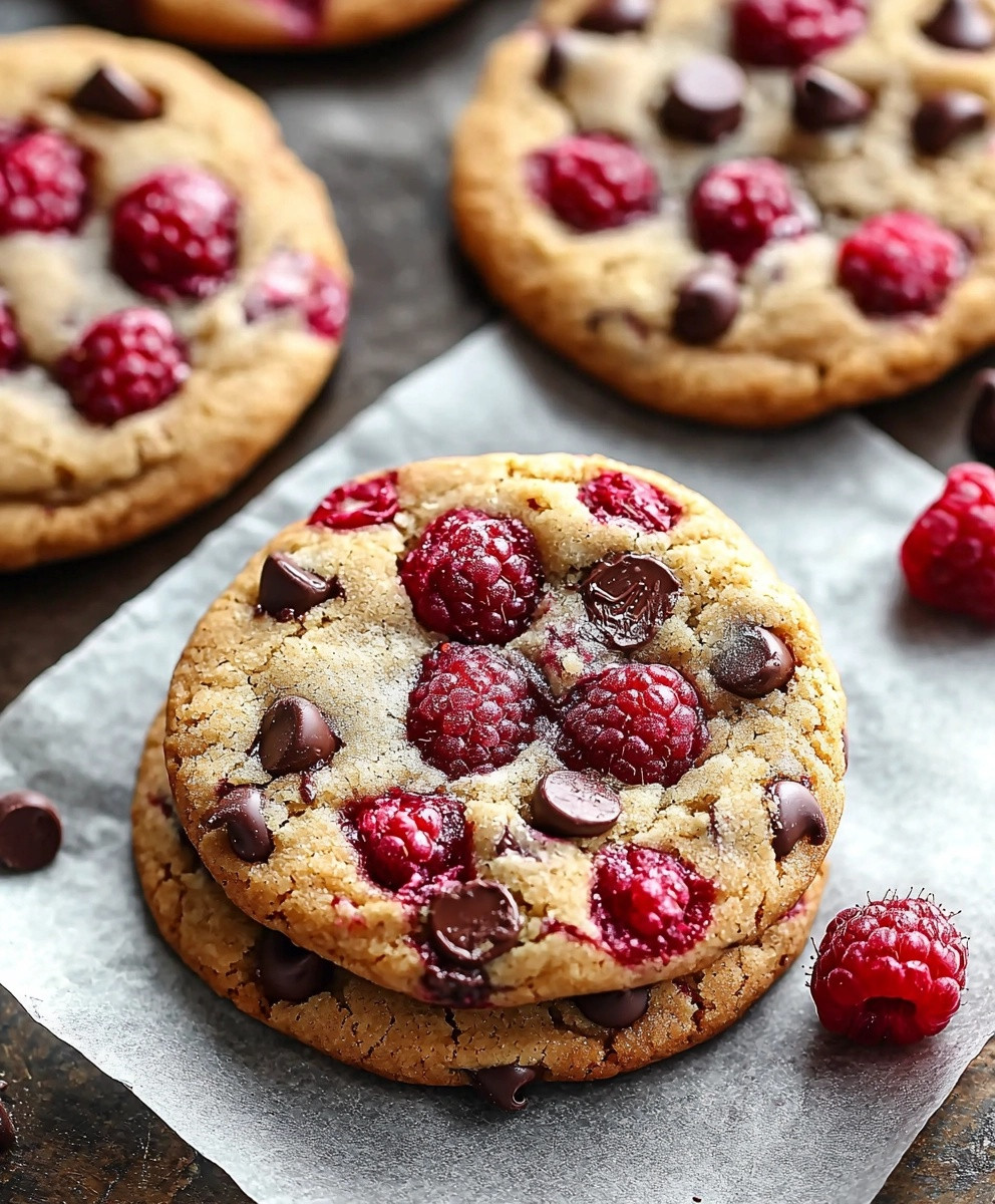 Raspberry Chocolate Chip Cookies